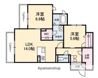 OAK FOREST【3階】の間取り