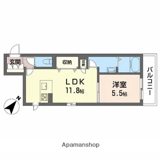 FORESTAKEBONO【3階】の間取り