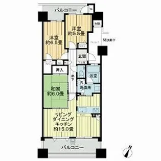 アーバングランディア庚午【9階】の間取り