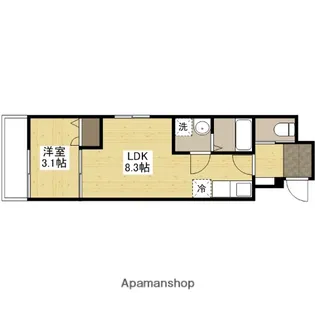 月光五日市壱番館【1階】の間取り