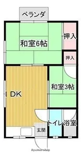 Oアパート【2階】の間取り