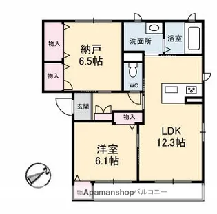 スプレモ エルフォ【2階】の間取り