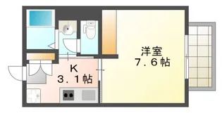 RIDERE(リーデレ)船越南【204号室号室】の間取り