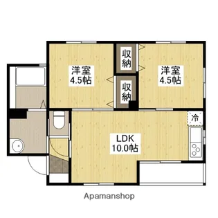 ライフメント伴駅前【3階】の間取り