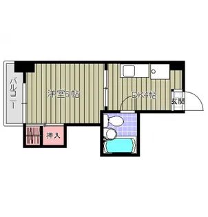 中浦ビル【302号室号室】の間取り