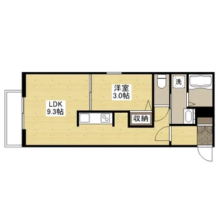 月光矢賀ソレイユサイド弐番館【3階】の間取り