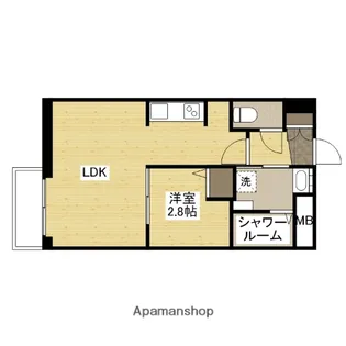 月光矢賀ソレイユサイド弐番館【2階】の間取り