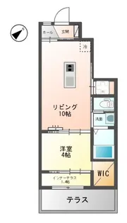 プレミール蟹原【1階】の間取り
