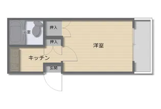 パークハイム神田【404号室号室】の間取り