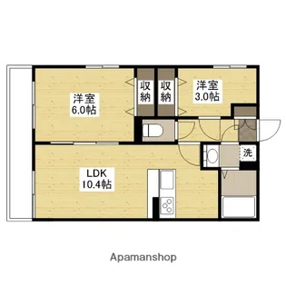 LA SOIREE UJINA【3階】の間取り