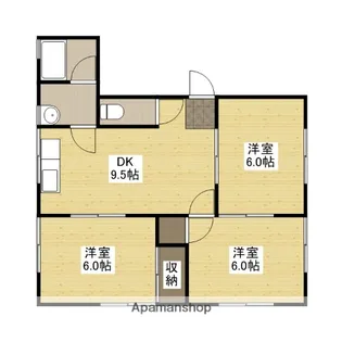 吉本ビル【3階】の間取り