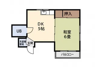 シャトー西白島【403号室号室】の間取り