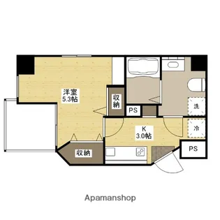 エクセル横川【7階】の間取り