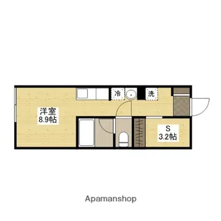 ポルトボヌール五日市参番館【1階】の間取り