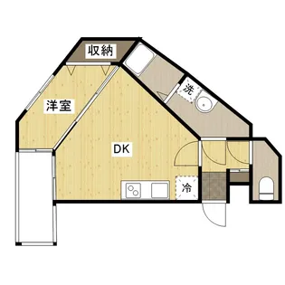 MOVE庚午北壱番館【3階】の間取り