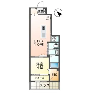 コンフォール己斐【1階】の間取り