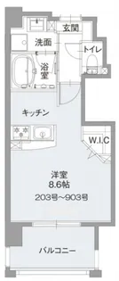 フリートフォルヴィラ【503号室号室】の間取り