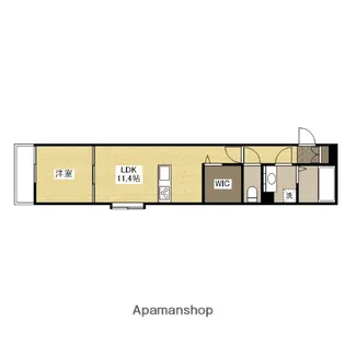 カルチェⅡ【102号室】の間取り
