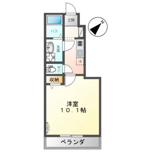 クレール比治山【1階】の間取り