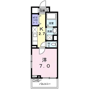 リベルテアーク【2階】の間取り