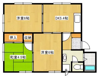 フレグランスOCEAN【202号室号室】の間取り
