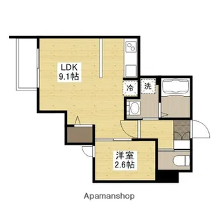 月光祇園新橋北【3階】の間取り
