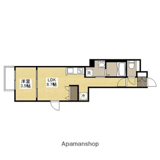 月光江波東参番館【1階】の間取り
