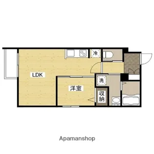 月光江波東四番館【1階】の間取り