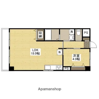 アップルビル【4階】の間取り