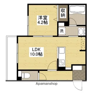 LUQRAS可部A【3階】の間取り