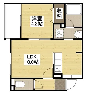 LUQRAS可部A【3階】の間取り