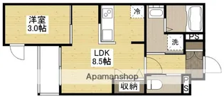 月光安芸中央【1階】の間取り
