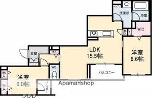 ボヌール櫻【3階】の間取り