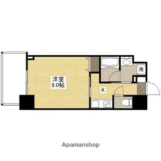 ブリリアンクラス河原町(旧LASANTE河原町)【10階】の間取り