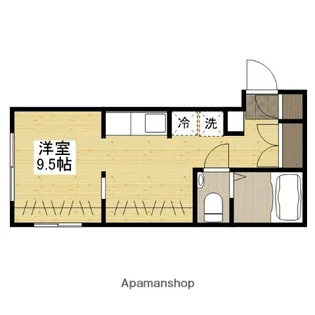 イリス堀越【1階】の間取り