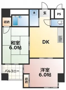 ノースウイングス【405号室号室】の間取り
