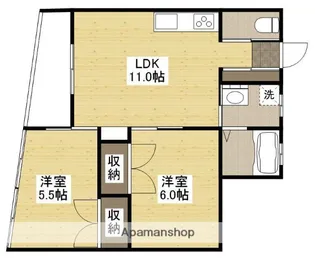 沖田ビル【4階】の間取り