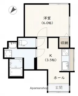 ウォーターセブン【1階】の間取り
