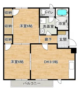 フレグランス川本B棟【102号室号室】の間取り