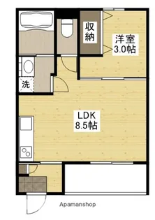 BAYSIA宇品【3階】の間取り