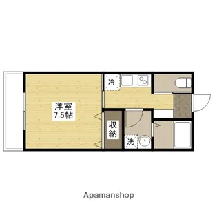 盛林レジデンスB棟【1階】の間取り