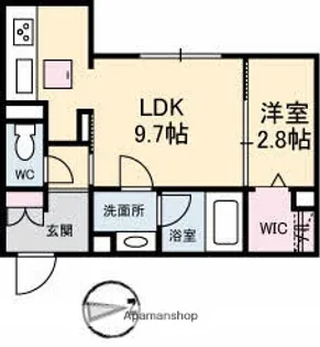 シャトル不動院前【1階】の間取り