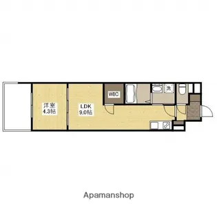 アーバイン比治山【14階】の間取り