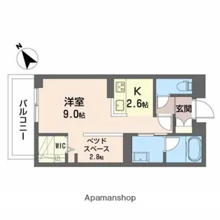 クリソベリル【2階】の間取り