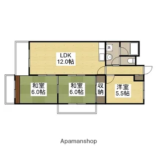 コープ野村牛田新町【4階】の間取り
