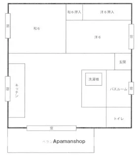 忽那ビル【2階】の間取り