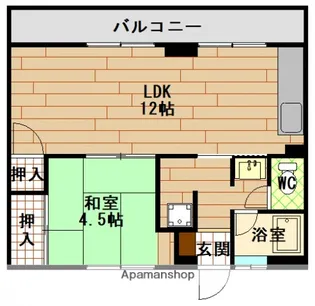 森島ビル【4階】の間取り