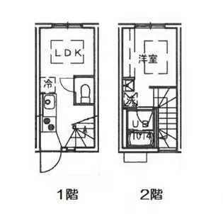 広島県広島市南区本浦町【アパート】の間取り