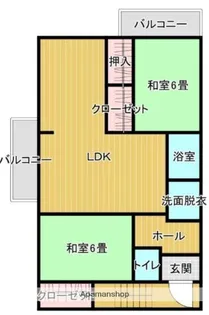 ヴェルデュール【1階】の間取り