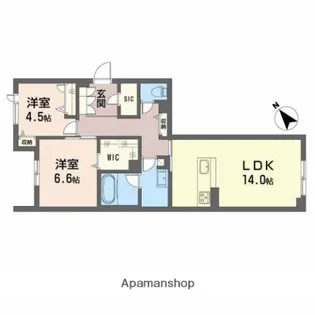 CasaRegioMisuji【1階】の間取り